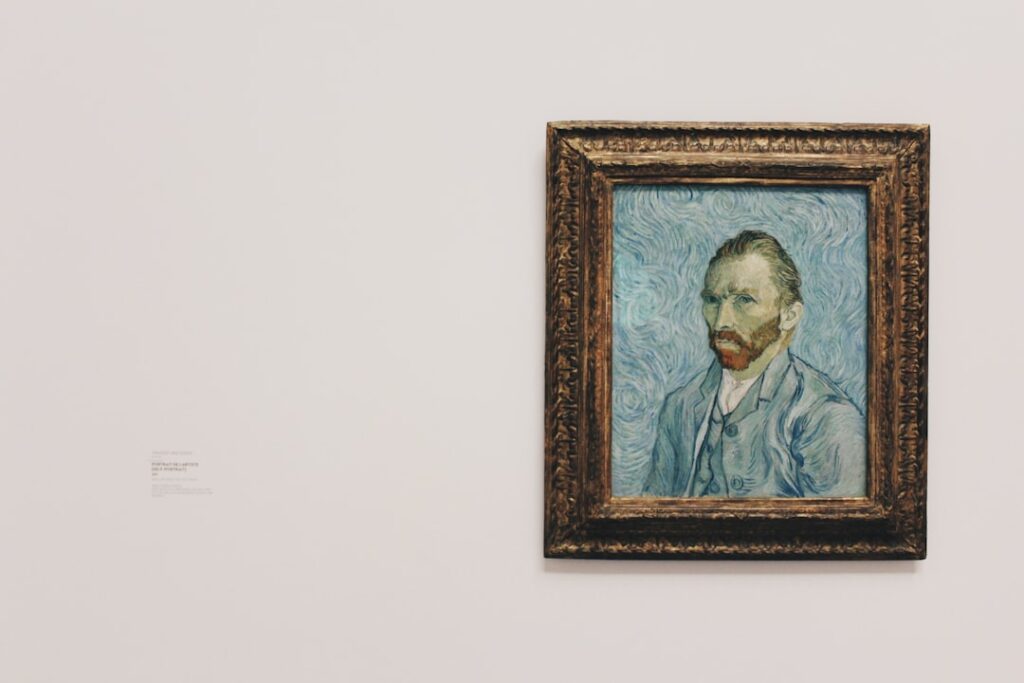 Photo Self-portrait painting