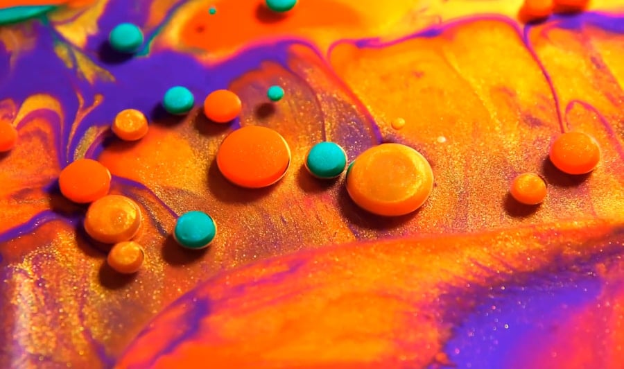 Photo "Dive into the World of Ecoline: A Colorful Art Experience"