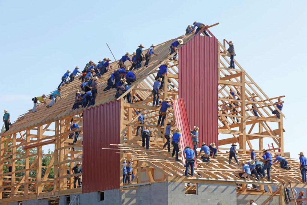 Photo experienced construction company